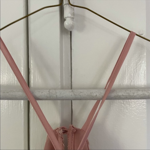 ASOS Pink Lace Midi Dress - Picture 6 of 7